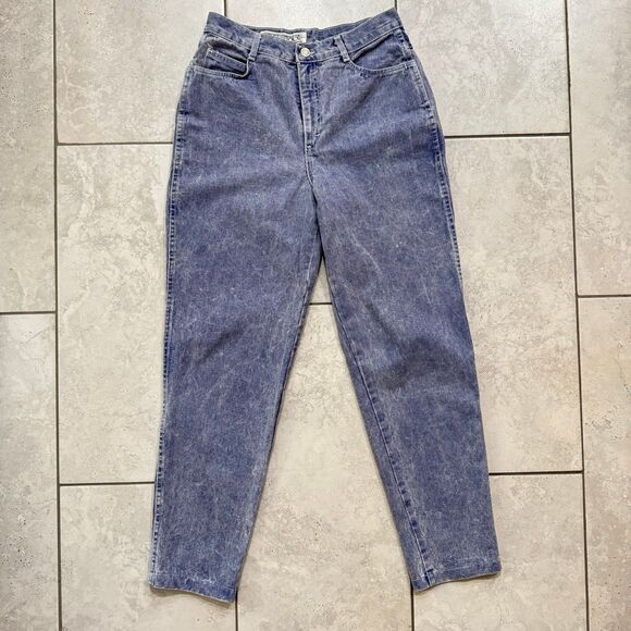 Vintage 80s JouJou Jeans Retro Size 13-14 Womens Bluish Purple - Picture 1 of 8